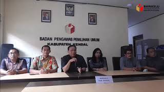 Vidcon Ketua Bawaslu RI Abhan bersama Panwas Kecamatan Kendal