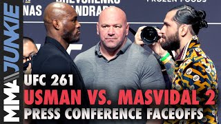 UFC 261 title-fight faceoffs: Usman vs Masvidal especially tense