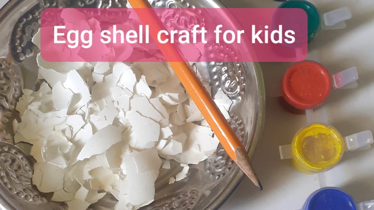 Egg Shell Craft For Kids Craft From Waste Materials Easy Craft For Kids