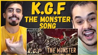 KGF CHAPTER 2 - The Monster Song | Adithi Sagar | Ravi Basrur | Yash | BRAZILIANS REACTION!!