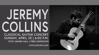 Jeremy Collins Classical Guitar Concert at PCPC