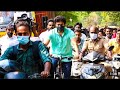 Thalapathy Vijay ride cycle to vote Vaathi Comming song mashup whatsapp status