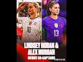 Lindsey Horan and Alex Morgan USWNT co-captains.