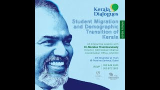 Students Migration and Demographic Transition of Kerala By Dr Muralee Thummarukudy