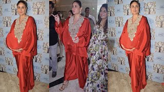 3rd Time Pregnant Kareena Kapoor flaunting Baby Bump Fully BLOWN OUT At her Maternity Launch
