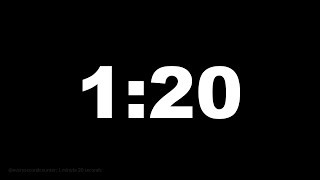 1 minute 20 seconds [80 secs] clock timer countdown || Alarm Focus