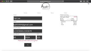 Asahi Clover Online Ordering Application