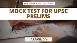 Mock Test for UPSC CSE Prelims | Crack UPSC CSE/IAS | Aravind V