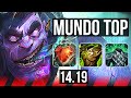 DR. MUNDO vs BEL'VETH (TOP) | 9/1/4, Legendary | EUW Master | 14.19