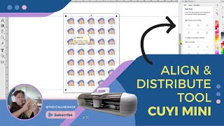 CUYI MINI TUTORIAL | How to ALIGN \u0026 DISTRUBUTE for repetitive design or logos (Taglish)