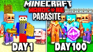 100 Days - Minecraft Parasite Apocalypse... [FULL MOVIE]