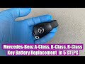 How to replace Key Fob Battery Mercedes-Benz B-Class, C-Class, R-Class, CLA, SL, E-Class, ML, CLS, S