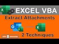 Excel VBA | Two Ways to Download Attachments from Outlook Emails | Direct and Offline Version
