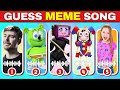 GUESS MEME & WHO'S SINGING | Mr Beast, Salish Matter, King Ferran, Lay Lay, Tv Woman, Pomni, Elsa