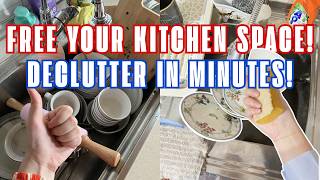 7 SIMPLE TRICKS to INSTANTLY DECLUTTER your kitchen