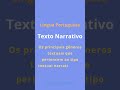 TIPOS TEXTUAIS   NARRATIVO #shorts