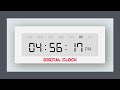 Digital clock using HTML CSS and JavaScript with free source code | Simple JavaScript project