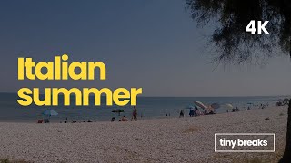 Italian summer | 4k walk in Fossacesia Marina | Tiny Breaks