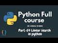 Python Tutorial for Beginners [URDU/HINDI] - #64 Linear search in Python