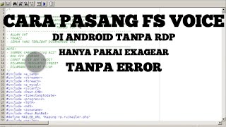 Cara pasang fs voice di android tanpa rdp