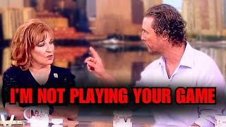 Joy Behar SHUT DOWN By Matthew McConaughey After Asking This ONE Question Live