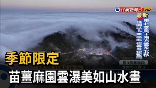 季節限定 苗薑麻園雲瀑美如山水畫－民視新聞