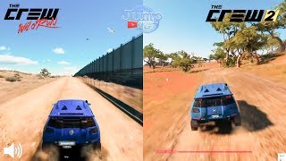 The Crew vs The Crew 2 - Mexico Border dirt road comparison - PS4