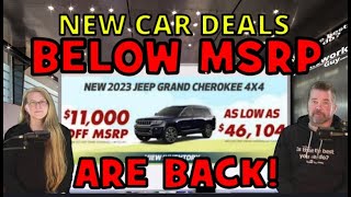 NEW CAR PRICES BELOW MSRP IN 2023, FINALLY BACK! + TOP 3 NEW CARS The Homework Guy, Kevin Hunter