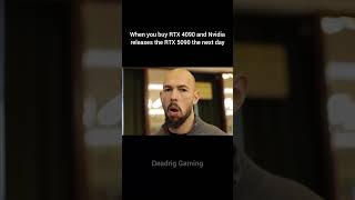 When you buy RTX 4090 and Nvidia releases RTX 5090 the next day