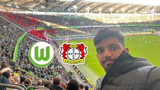 Guter Auswärtssupport  ⚫️🔴 + Spitzenreiter 🔥 | Bayer Leverkusen vs VFL Wolfsburg | Stadionvlog