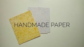 How to make paper ( without blender and frame )