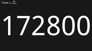 172800 Second Countdown Timer