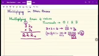 4.4 Computation in Other Bases - Multiplication