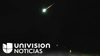Video: Un policía graba un meteorito cruzando el cielo de Nueva Jersey