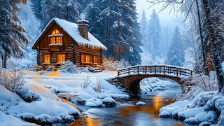 January Winter ❄️ Peaceful Snow-Covered Pines with Gentle Piano Melodies ~ Deep Relaxation