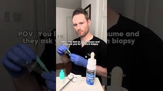 When you don't know how to do a punch biopsy 😂 | Dermatology Humor