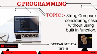 String Compare considering the case (strcmp)