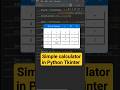 Simple calculator in python tkinter #PythonProgramming #ProgrammingTutorial #Tkinter #CodingTips