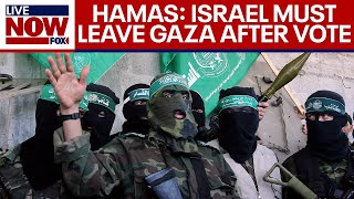 Israel-Hamas war: Terrorists demand Israeli troops leave Gaza after UN vote | LiveNOW from FOX