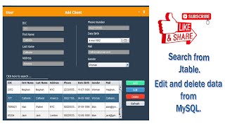 Java Project Tutorial 4: Update Data to MySQL, Delete Data from MySQL