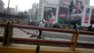 Dindoshi Goregaon Flyover is in Bad Condition \u0026 Construction Work is Going Very Slow [HD]