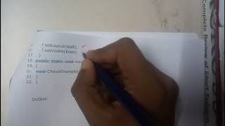11 java AWT choice