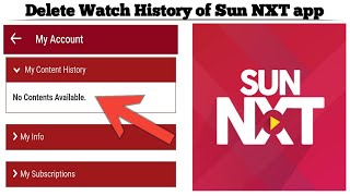 How to Delete your Watch History on Sun NXT | Remove your Watch History from Sun NXT | Techno Logic