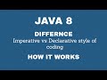Java 8 | Imperative vs Declarative style of coding