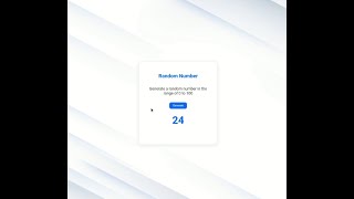 CODING PRACTICE 6 | RANDOM NUMBER GENERATOR | REACT JS| CCBP 4.O | CCBP