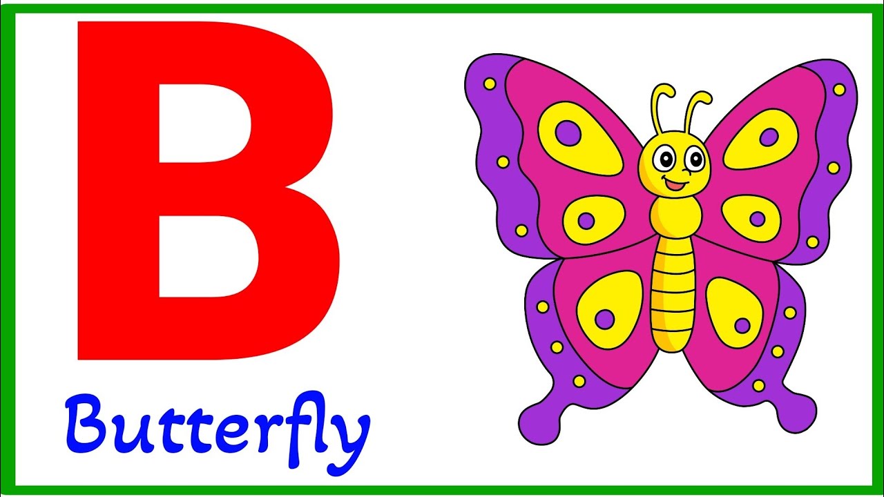 Words That Start With Letter B For Kids | B Words Vocabulary | Kids ...