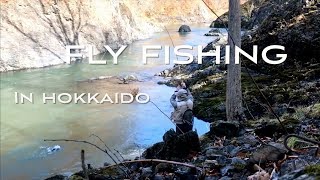 #北海道フライフィッシング 本流のレインボーの釣り fly fishing hokkaido