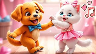 MÚSICA INFANTIL! O GATINHO E O CÃOZINHO! VENHA BRINCAR E DANÇAR!!! 🎵🎉💖🥰