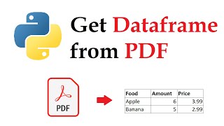 DATAFRAME from PDF 🐍 Python \u0026 tabula | Data Automation