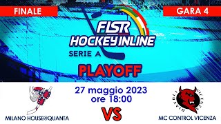 Finale Scudetto - Gara-4 - HC Milano House@Quanta x MC Control Diavoli Vicenza